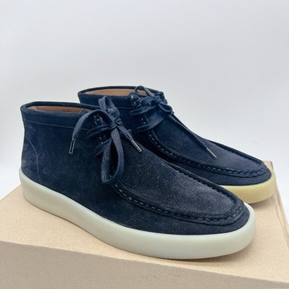 Hugo Boss Clay Chukka Sneaker Men's Navy Suede Lace Up Desert Boots Shoes US 9 - Picture 1 of 12